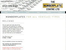 Tablet Screenshot of numberplatecentre.com